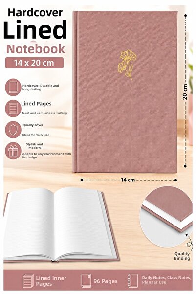 Artlantis Quality Notepad A5 14X20Cm 1 Piece Lizz Esp180C Lined Rubberized Ha...