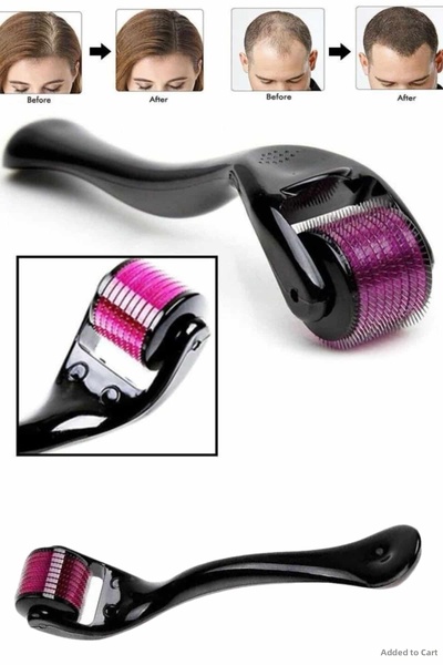 ZERO LAND Spt-Gld Derma Roller Titanium Tip 540 Needles 1 mm Hair and Skin Ca...