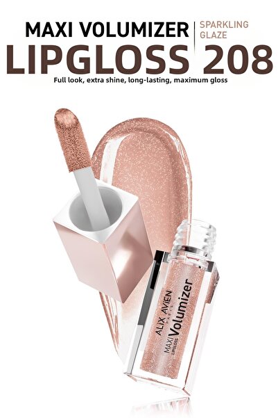 Alix Avien Maxivolumizer Lipgloss 208 - Sparkling Glaze - Lasting and Moistur...