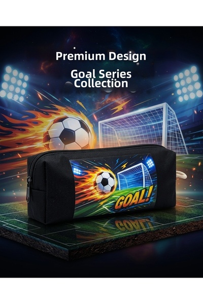 BYBAG Special Design "Goal" Series Black Impertex Fabric Pen Holder and Multi...