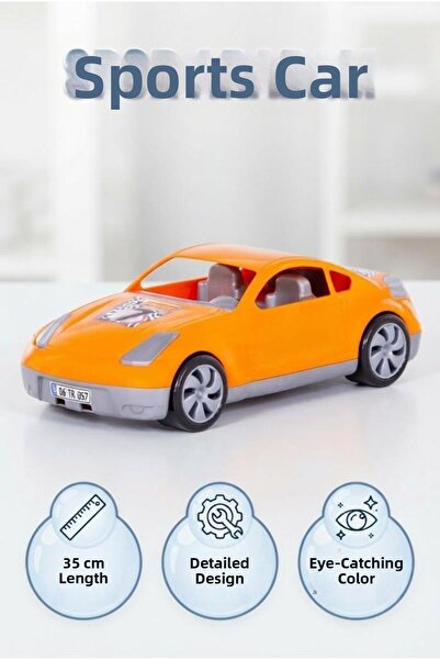 Tıfıl Toys Sports Race Car 35 cm Nissan 350Z Designed Orange Fun Toy Race Car