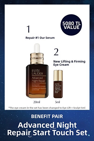 Estee Lauder Advantage Duo Advanced Night Repair Starter Set - Repair Serum 2...