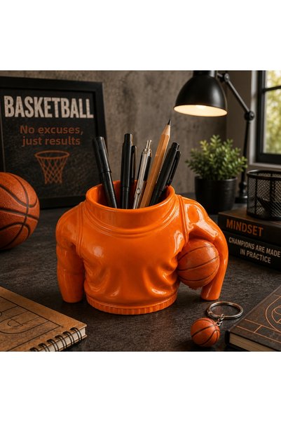 LADİJİTAL BASKI ÇÖZÜMLERİ Colorful Basketball Pen Holder