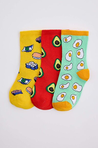TRENDYOLKIDS Multicolored Unisex 3-in-1 Socks