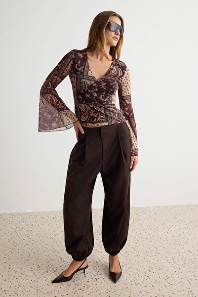 Trendyol Collection Brown*001 Blouse Twoaw26Bz00239