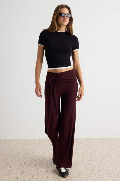 Trendyol Collection Dark Brown Trousers Twoss26Pl00244