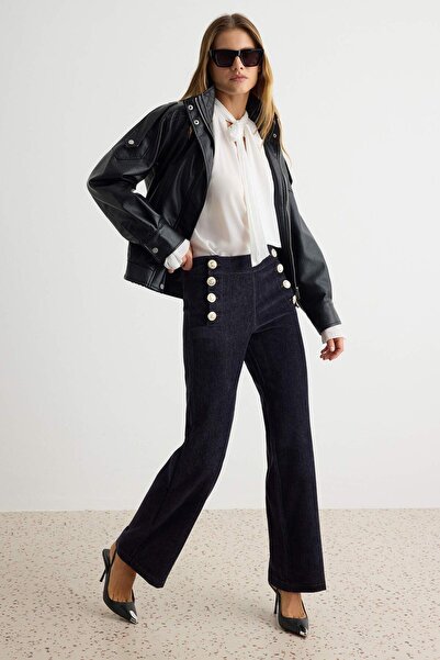TRENDYOLMİLLA Lacivert Pantolon TWOAW27PL00110