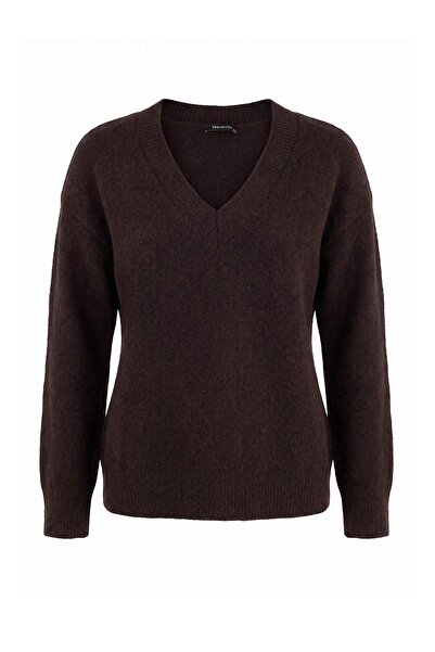 Trendyol Collection Wardrobe Essentials Brown Soft Textured Wide Fit Special ...