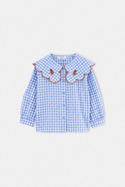 TRENDYOLKIDS Blaues langes Hemd TKDAW27GO00004