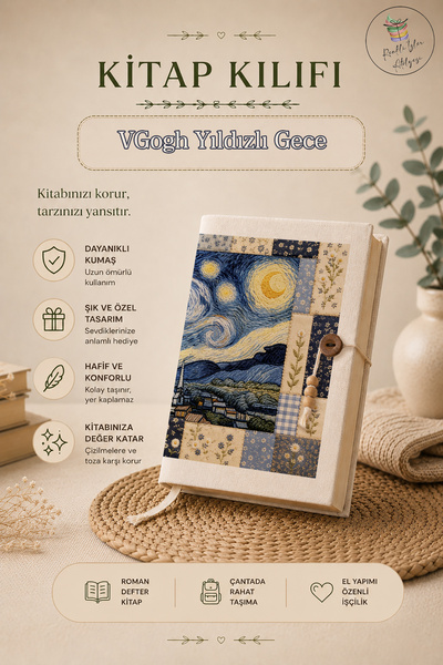 renkli izler atölyesi Patchwork Art Series Book Cover |   Digital Printed Fab...