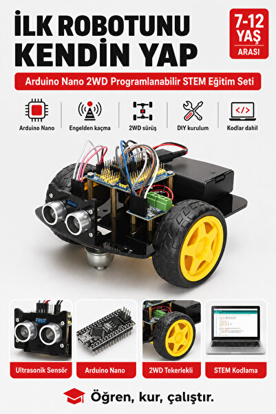 Tscinbuny 2WD Araç Kodlama Seti Meb Müfredatına ve Tübitak Projelerine Uygun ...
