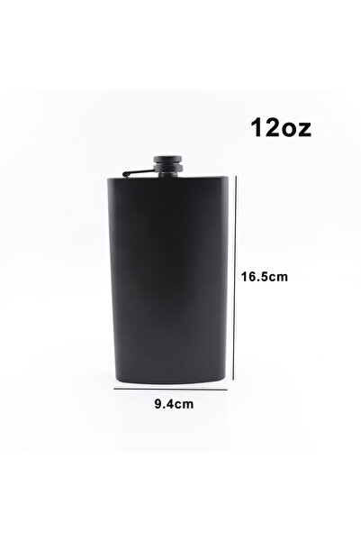 Choice 12OZ 6oz/7oz/8oz/9oz/10oz/12oz Matte Black Hip Flask Leak-proof Stainl...