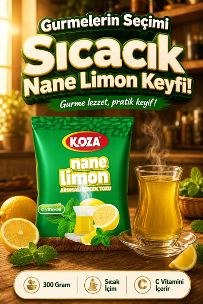 Koza Gurmelerin Seçimi Mentollü Nane Limon Aromalı Muhteşem Lezzet Premium İç...