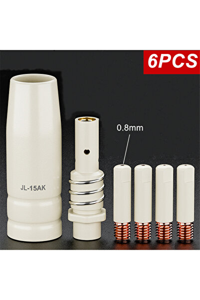 Choice أدوات لحام مطلية MB-15AK 15AK، 6 قطع/عبوة، 0.8 مم، 1.0 مم، 1.2 مم، طلا...