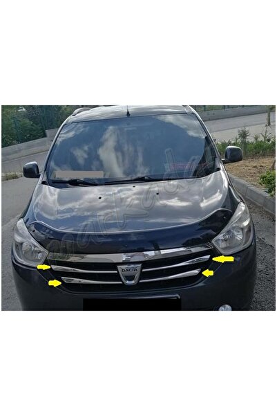 DB Chrome Dacia Lodgy Ön Panjur Nikelajı 2012-2016 4 Parça P.Çelik