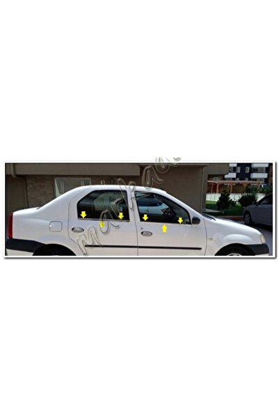 DB Chrome Dacia Logan Cam Çıtası Nikelajı 2005-2012 4 Parça P.Çelik