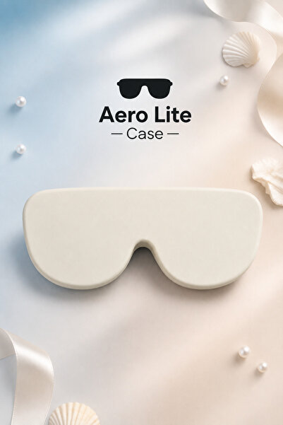 AEROLİTE CASE Esnek Koruyucu Beyaz Silikon Gözlük Kılıfı