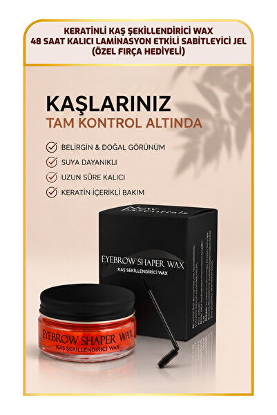 New Essentials Kaş Şekillendirici Wax-KAŞ WAX-Keratin İçerikli-50 ml