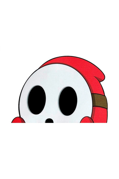 Choice17 10CM Style A Car Stickers Cartoon Shy Guy Peeker Chibi Big Head Deca...