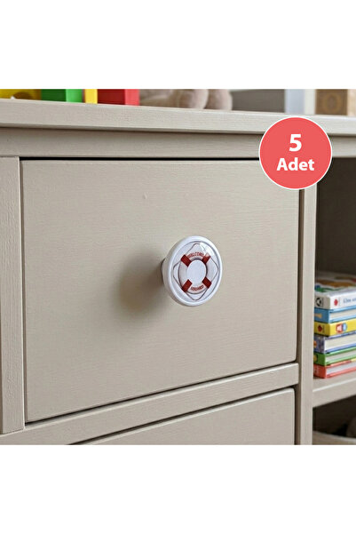 EYM 5 Pieces Children's Room Furniture Handle Single Button Diameter 55 mm Li...