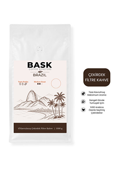 Premium Filtre Kahve Çekirdek Brazil 1000g