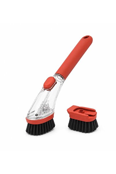 LEOXOL Soap Dispensing Dish Brush Set | Kitchen Scrub Brush With Soap Dispens...