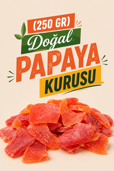(250 GR) Doğal Papaya Kurusu Hediyelik Tatlı Atıştırmalık