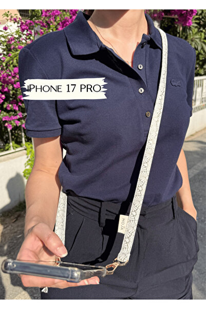 iPhone 17 Pro Shine Perla Telefon Askısı - Askılı Telefon Kılıfı