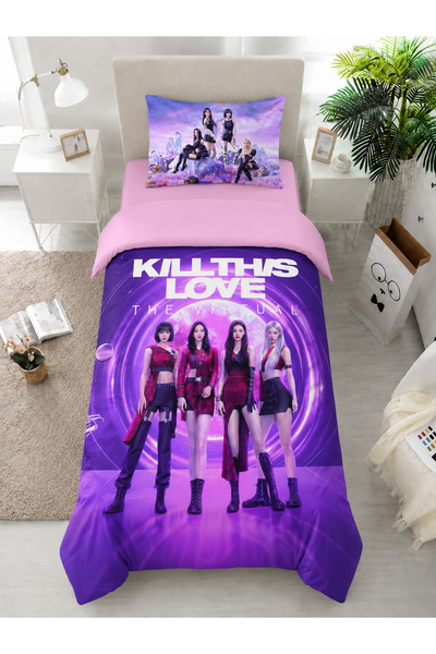 hediyechy Gift Duvet Cover Blackpink Themed 3D Digital Printed Single Duvet C...