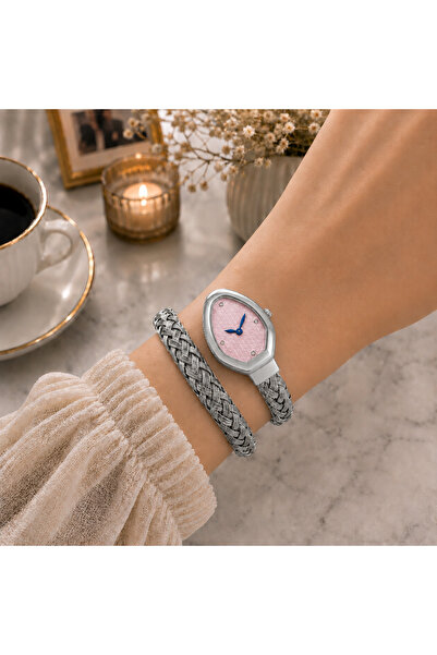 PW POLO WHITE Snake Watch, Coiled Women's Wristwatch