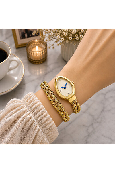 PW POLO WHITE Snake Watch, Coiled Women's Wristwatch