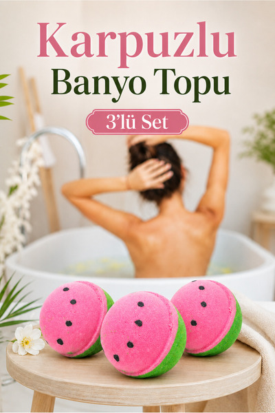 bath box Bathbox Karpuz Kokulu Banyo Topu, Nem Bombası, Jakuzi, Küvet & Pedik...