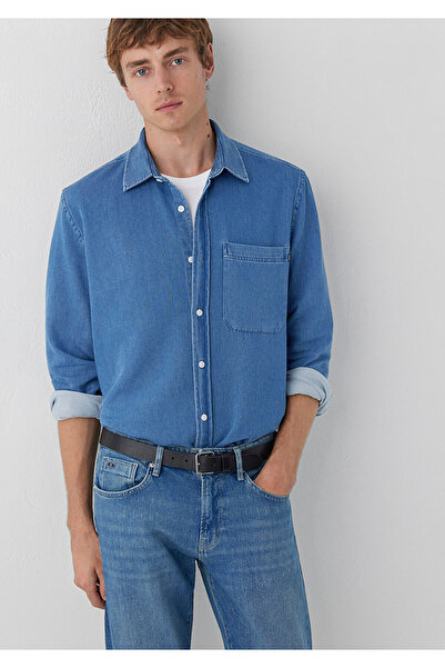 Mavi Lacivert Denim Gömlek Regular Fit / Normal Kesim 0212085-18790