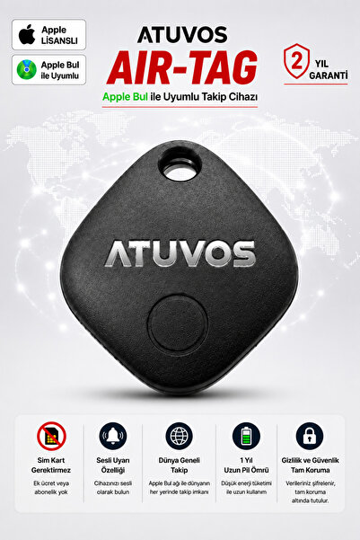 ATUVOS AKILLI TAKİP CİHAZI AIRTAG IOS UYUMLU