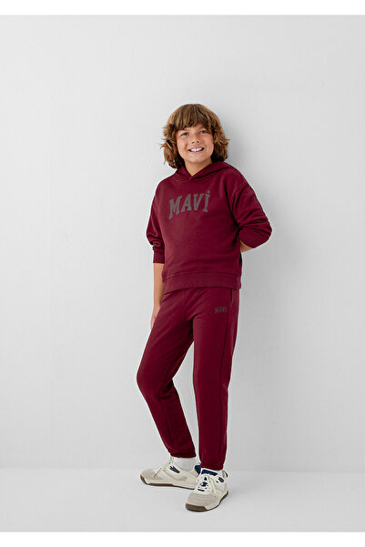 Mavi M6010024 Printed Children's Sweatpants Bordo