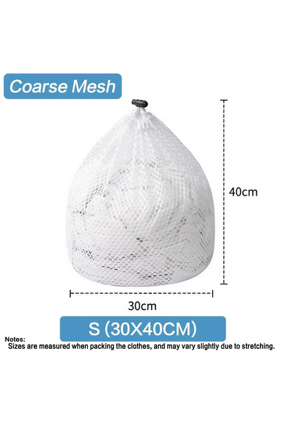 Choice3 S 30x40cm Coarse 1PC Drawstring Laundry Bag Large Capacity 4 Size Fin...