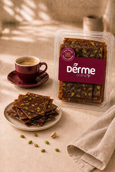 Derme Yaprak Pestil - Antep Fıstıklı - Glutensiz - Şeker İlavesiz 300 g