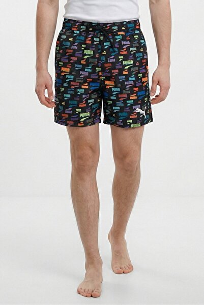 Puma Men Swimwear Allover Print Shorts, Multicolor