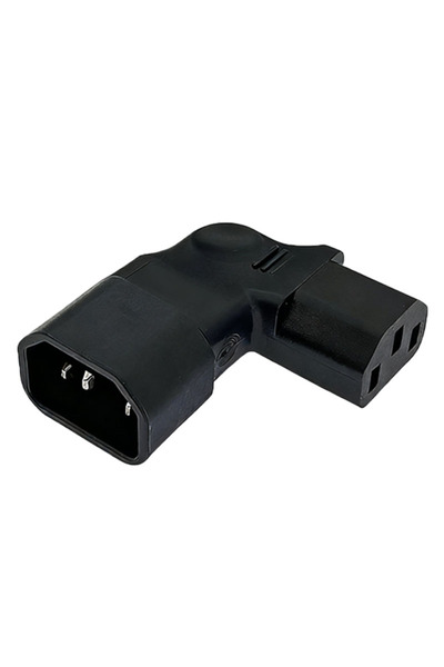 Choice Right Angle IEC C14 to C13 Power Adapter 90 Degree Right Left Angle 3-...