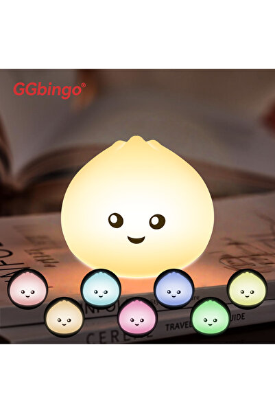 Choice مصباح نوم RGB قابل لإعادة الشحن على شكل خبز البخار، إضاءة ليلية لطيفة ...