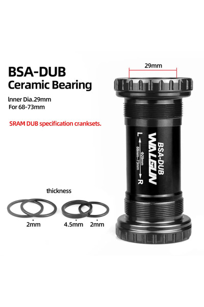 Choice BSA DUB-Black BSA Threaded Bike Bottom Bracket Ceramic BB BSA24 BSA30 ...