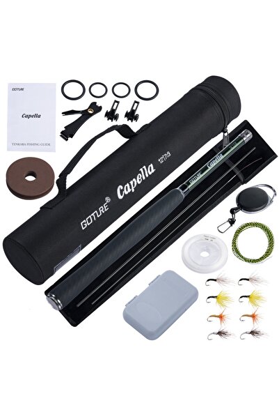 Choice Carbon Handle Goture Tenkara Fly Fishing Rod Combo 3.6m Ultralight Car...