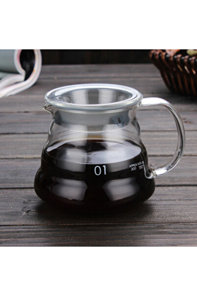 Choice 350ml 12oz Leeseph Coffee Carafe, 350/600ml Clear Glass Kettle Sharing...