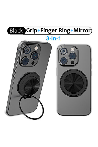 Choice CD Pattern Black Grippopso Magnetic Suction Phone Mount Built-in Mirro...