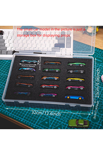 Choice 15 seat storage box Matchbox car model storage box 1:64 ratio alloy ca...