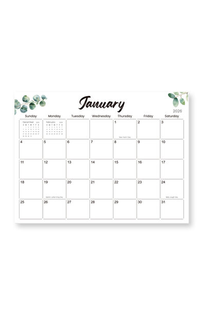 Choice white 2026 Magnetic Calendar for Refrigerator, 12-Month Wall Planner w...