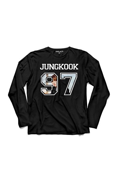 Kendim Seçtim Tricou cu mânecă lungă cu LOGO BTS BANGTAN BOYS JUNKOOK 97 - T ...