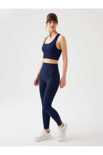 Jerf Gela High-Waist, dehnbare und formgebende Sport-Leggings in Marineblau