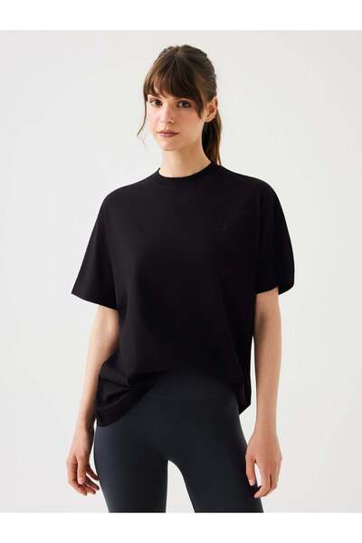 Jerf Тениска Aura Oversize, черна