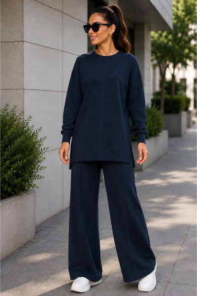ECK MODA Women's Full Stretch Fabric Flexible Modal Fabric Front Pleated Bott...